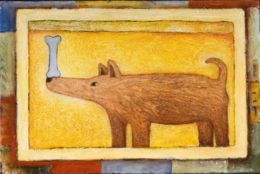 Dog with Milkbone