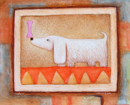 Dog with Milk-Bone